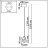 Подвесной светильник ODEON LIGHT GEMME 7113/4LC